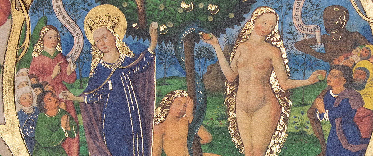 Religiöse Illumination des Paradieses aus dem 15. Jahrhundert